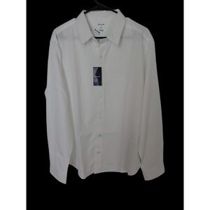 HAGGAR MensDRESS SHIRT SIZE Large , Long Sleeve Orig $70 New With Tags